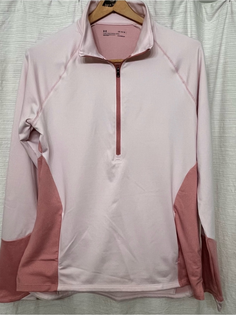 Under Armour Light Pink & Dusty Rose Quarter-Zip Pullover